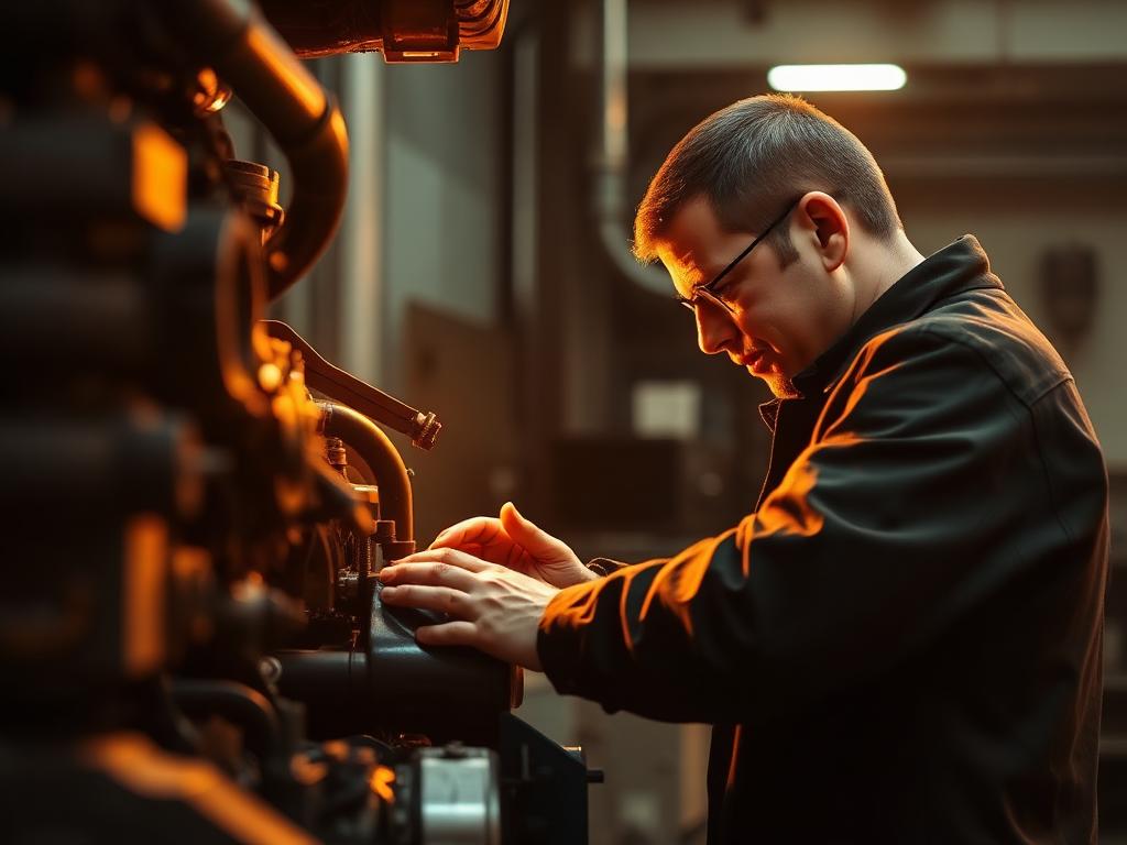 Equipe técnica em atendimento na oficina